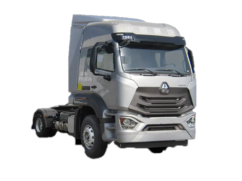 Camión HOHAN N7G trabajando en una mina o obra de construcción en Chile, mostrando su potencia y robustez.