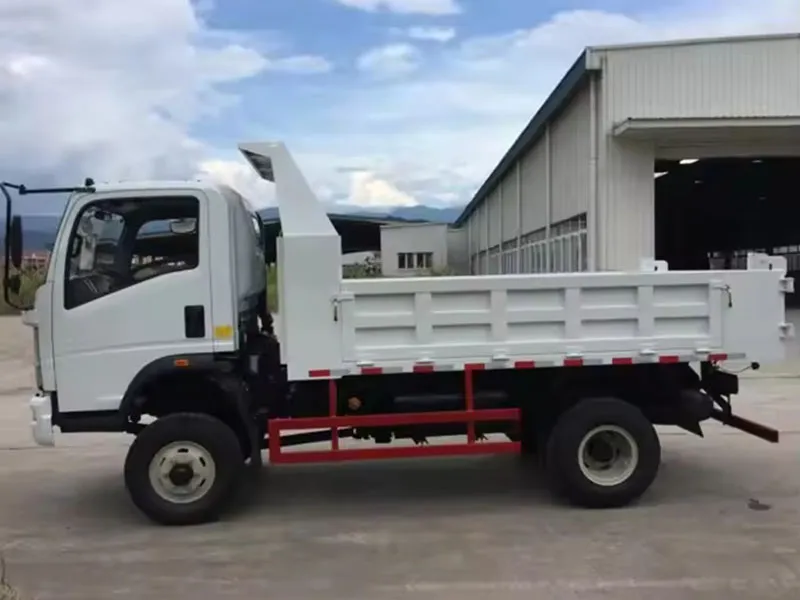 Homan Tipper Truck descargando material